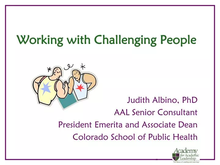 working with challenging people