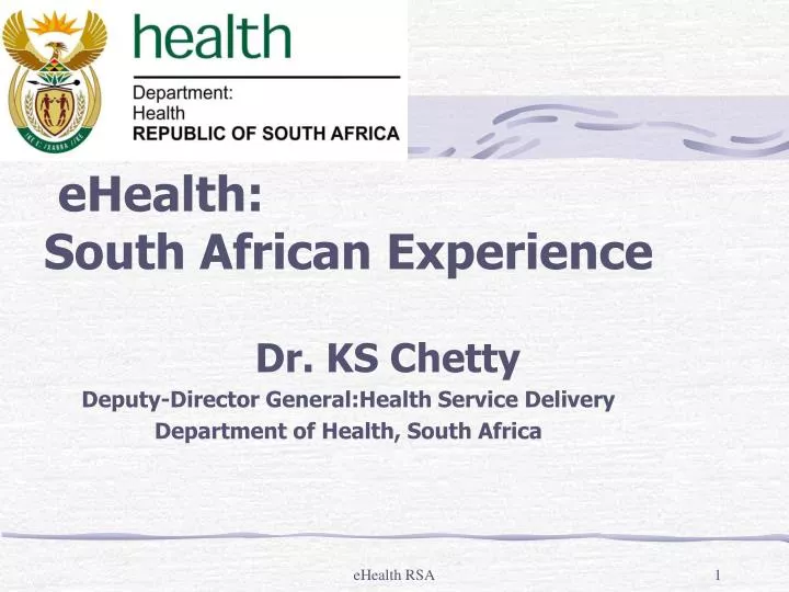ehealth south african experience