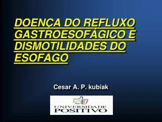 doen a do refluxo gastroesof gico e dismotilidades do esofago