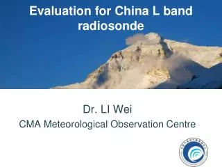 Evaluation for China L band radiosonde