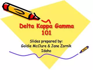 Delta Kappa Gamma 101