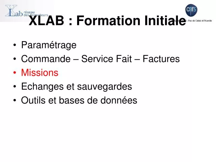 xlab formation initiale