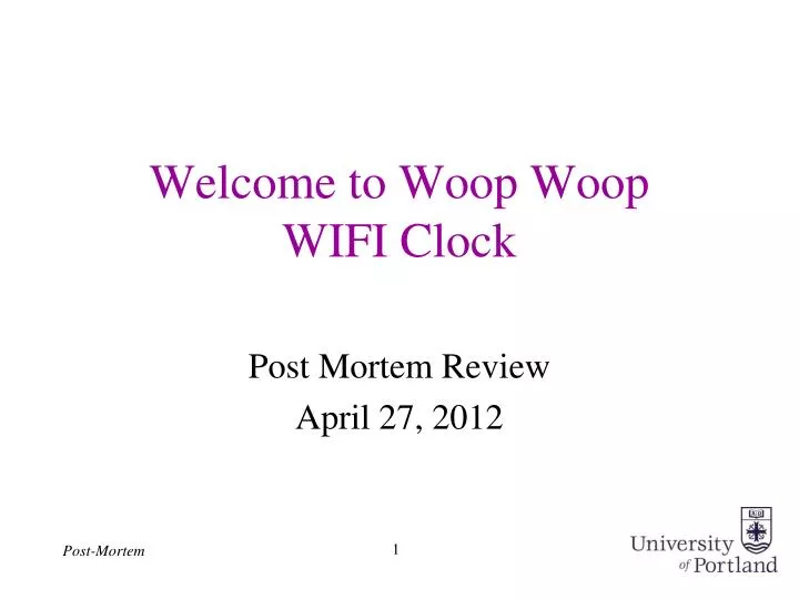welcome to woop woop wifi clock