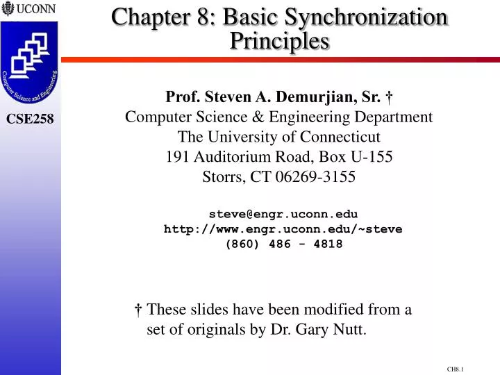 chapter 8 basic synchronization principles