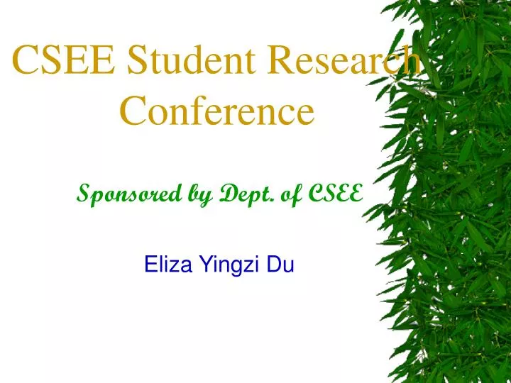 csee student research conference