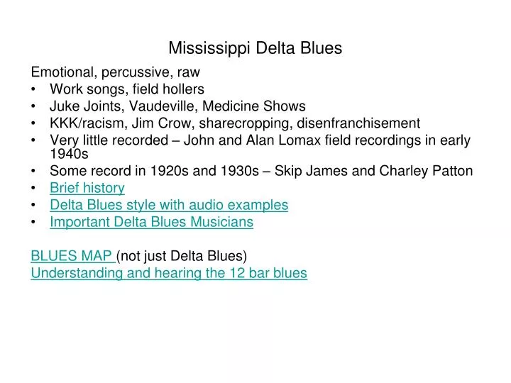 mississippi delta blues