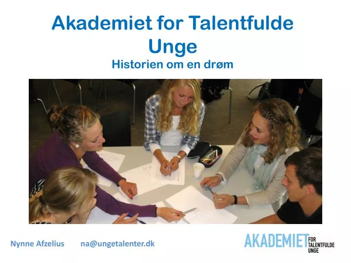 akademiet for talentfulde unge historien om en dr m