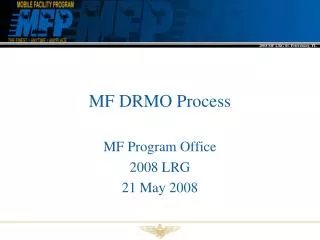 MF DRMO Process