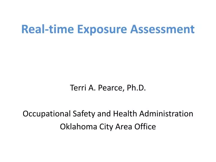 real time exposure assessment