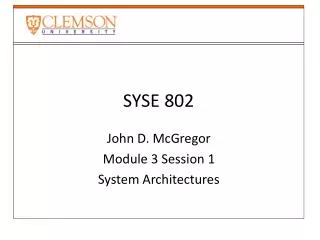 SYSE 802