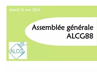 assembl e g n rale alcg88