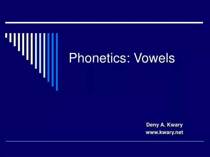 phonetics vowels