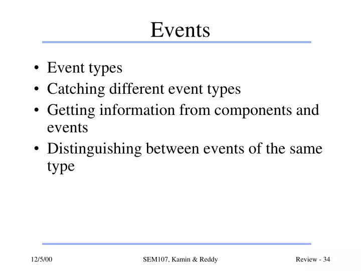 events