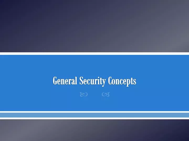 general security concepts