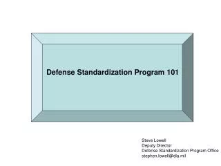 Defense Standardization Program 101