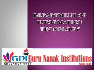 DEPARTMENT OF INFORMATION TECNOLOGY