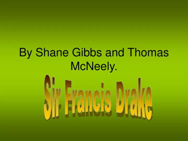 by shane gibbs and thomas mcneely