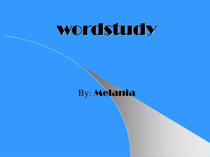 wordstudy