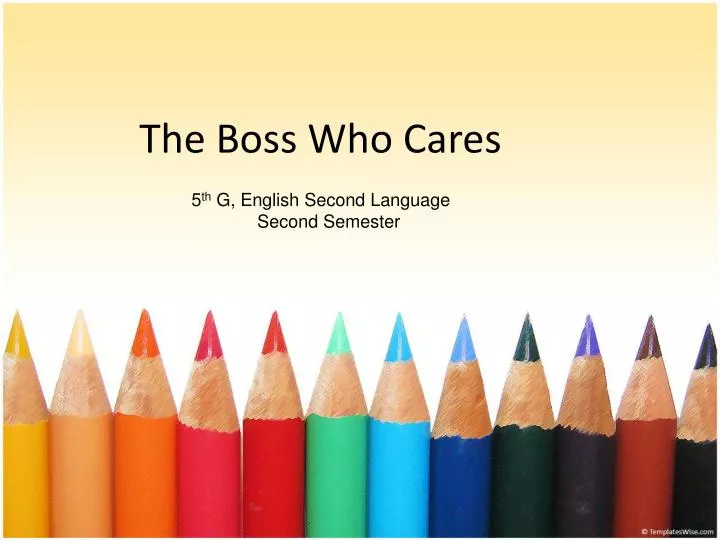the boss who cares
