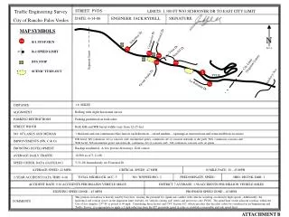 Traffic Engineering Survey City of Rancho Palos Verdes