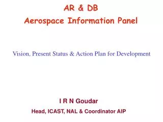 AR &amp; DB Aerospace Information Panel