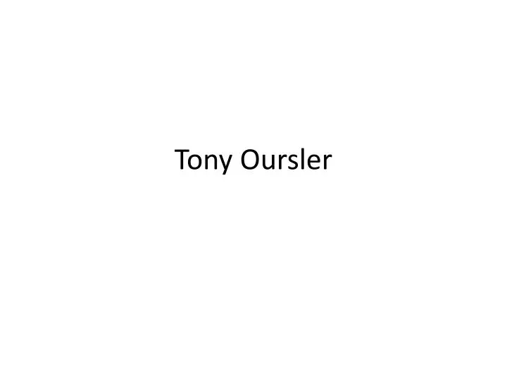 tony oursler