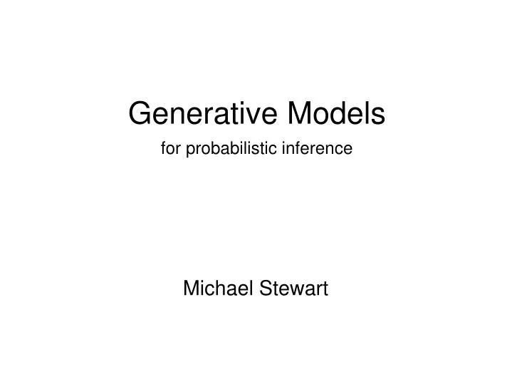 generative models
