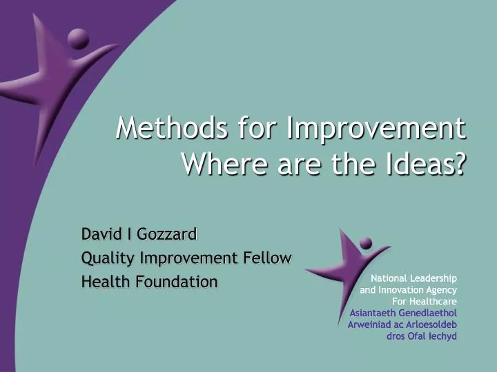 methods for improvement where are the ideas