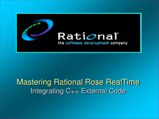 Mastering Rational Rose RealTime Integrating C++ External Code