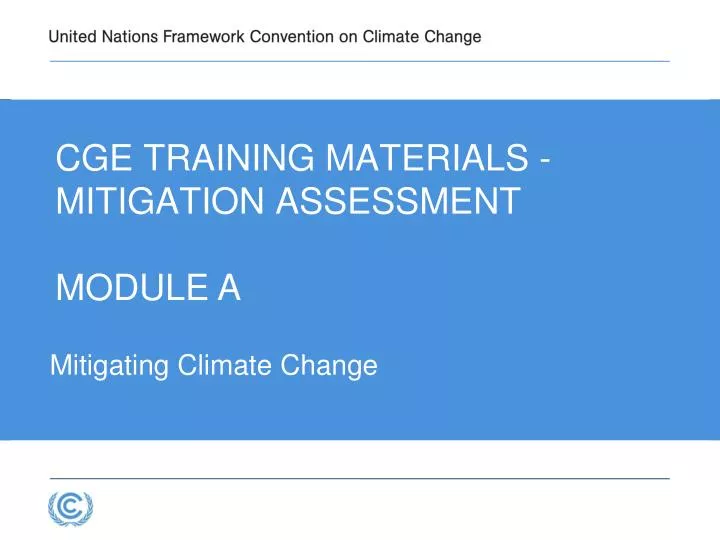 cge training materials mitigation assessment module a