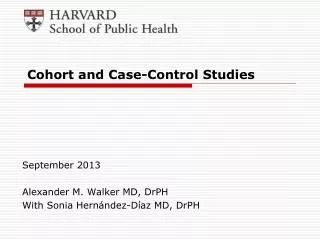 Cohort and Case-Control Studies