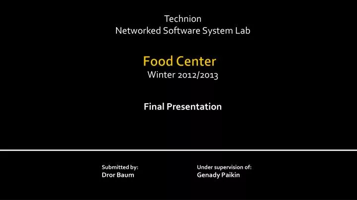 technion networked software system lab