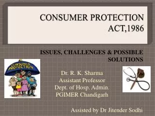 CONSUMER PROTECTION ACT,1986