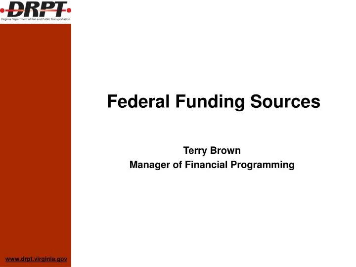 federal funding sources