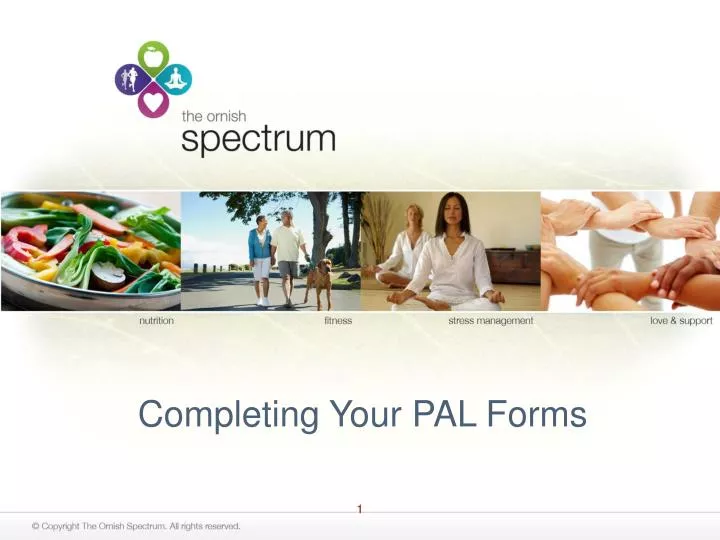 completing your pal forms