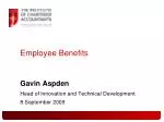 Employee Benefits - slide 1