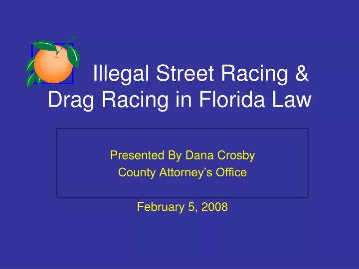 illegal street racing drag racing in florida law