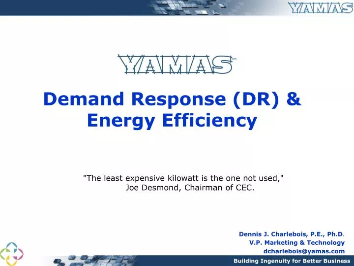 demand response dr energy efficiency