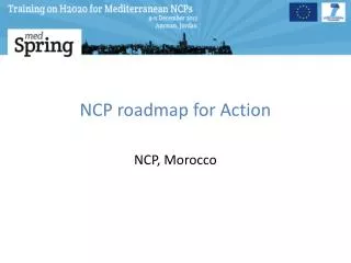 NCP roadmap for Action