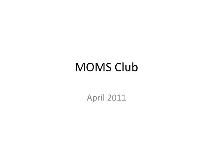 moms club