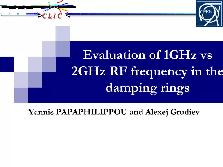 evaluation of 1ghz vs 2ghz rf frequency in the damping rings