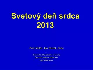 svetov de srdca 2013