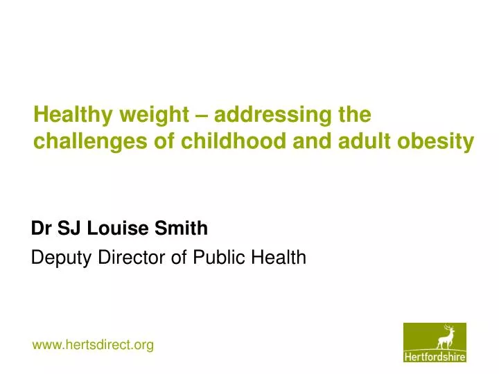 healthy weight addressing the challenges of childhood and adult obesity