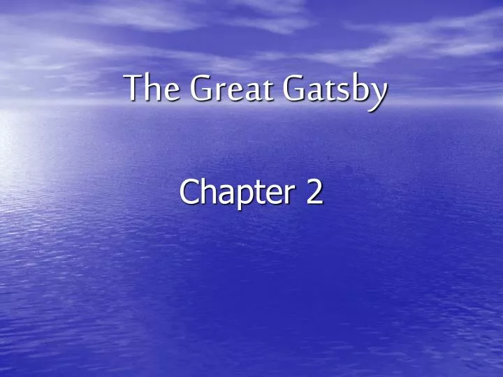 the great gatsby