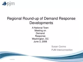 Regional Round-up of Demand Response Developments