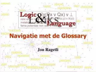 navigatie met de glossary