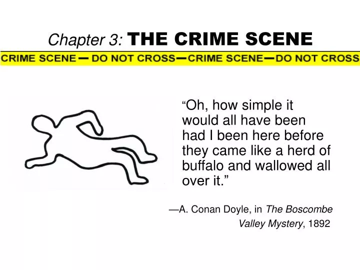 chapter 3 the crime scene