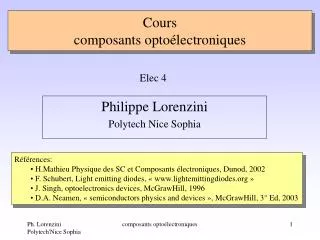 cours composants opto lectroniques