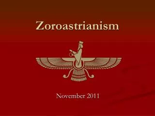 Zoroastrianism