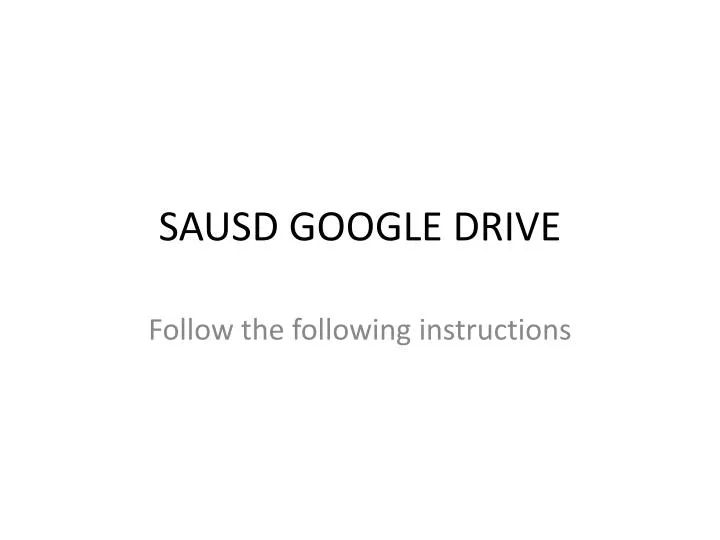 sausd google drive